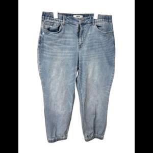 Mica Super High Denim Jogger Elastic Waist and Ankles size 2X relaxed fit